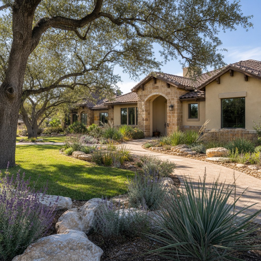 San Antonio metro neighborhood landscaping in Bexar County, Texas